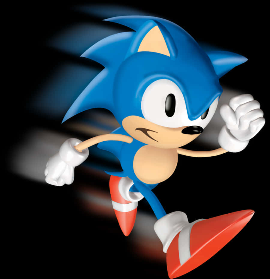 Κλασική Πόζα Τρεξίματος του Sonic Ταπετσαρία