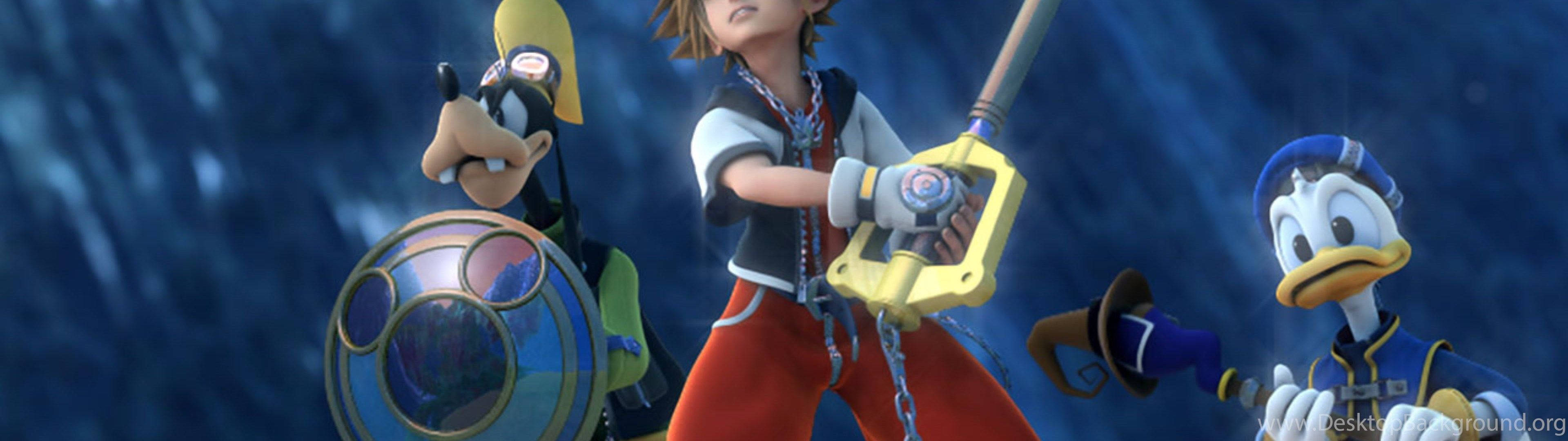 Ξεκλειδώστε έναν κόσμο περιπέτειας με τον Sora, τον Donald Duck και τον Goofy στο Kingdom Hearts 3 Ταπετσαρία