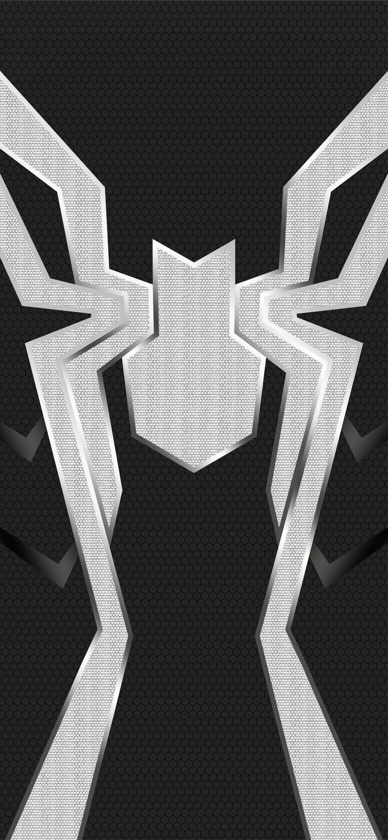 Εναλλακτικό Spider-Man Λευκό Λογότυπο Μαύρο Ταπετσαρία