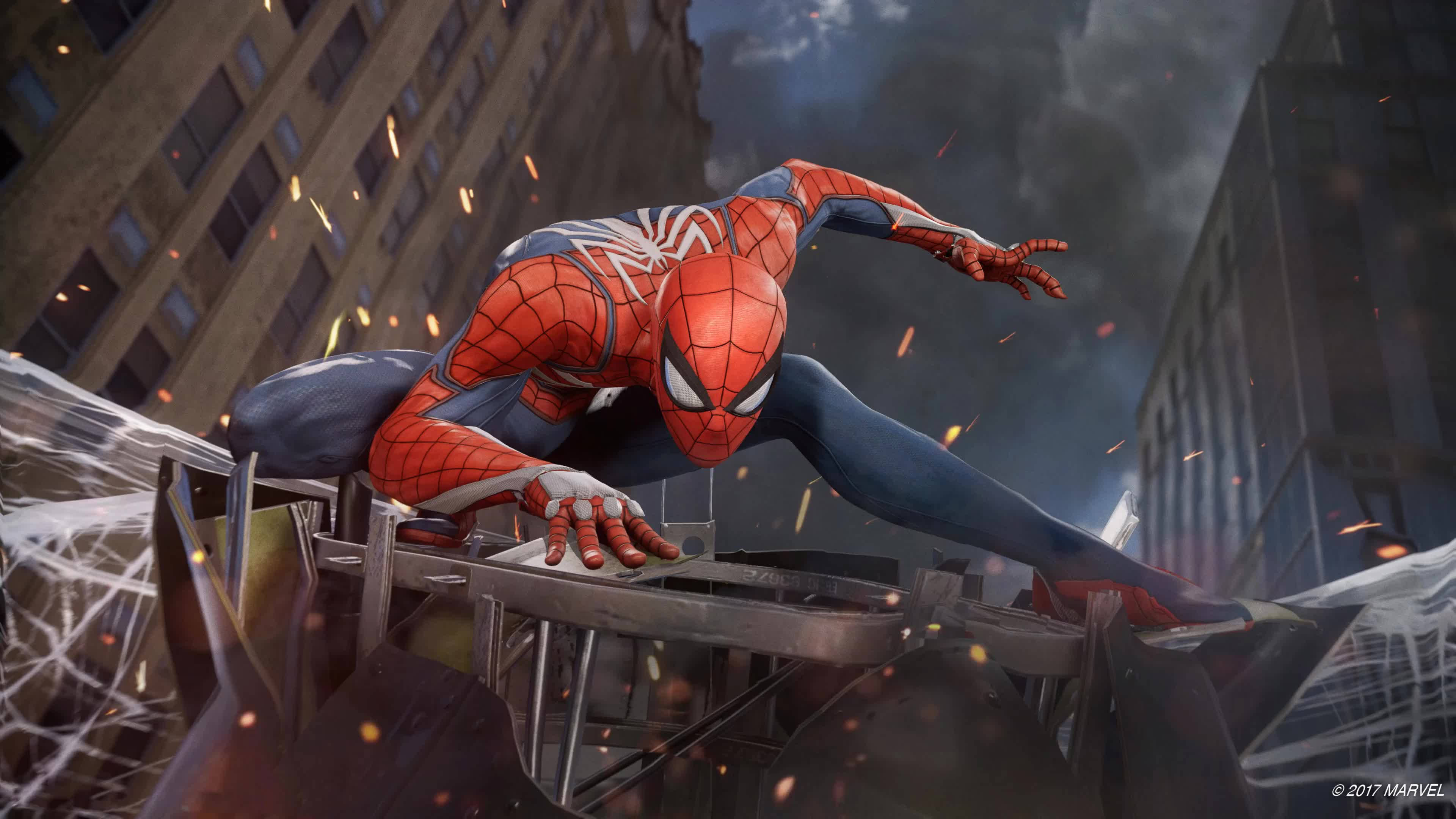 Ο Spider-Man Μάχεται Σθεναρά Εχθρούς στο Πεδίο της Μάχης Ταπετσαρία