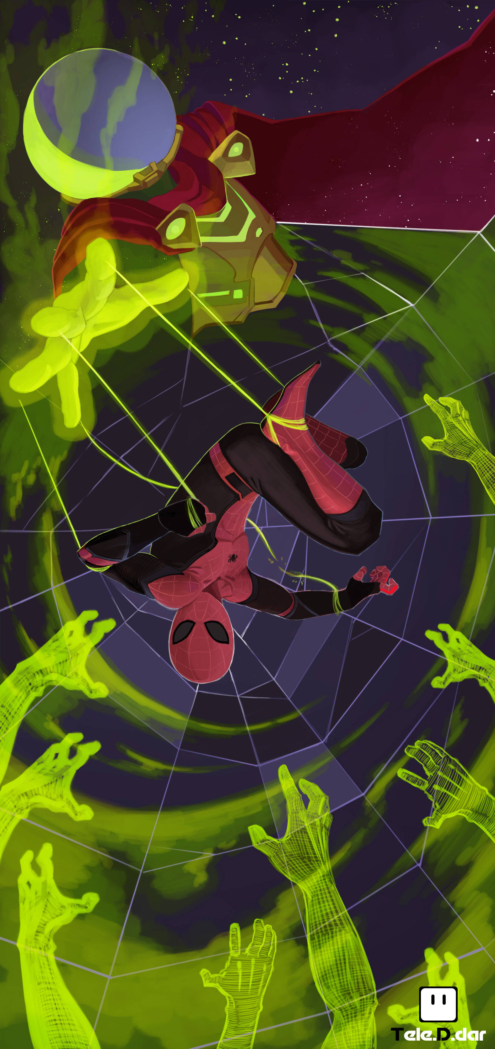Spider Man Far From Home Mysterio Fanart Ταπετσαρία