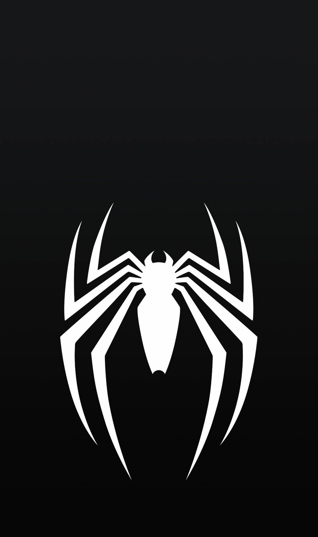 Spider Man Λευκό Λογότυπο Μαύρο iPhone Ταπετσαρία