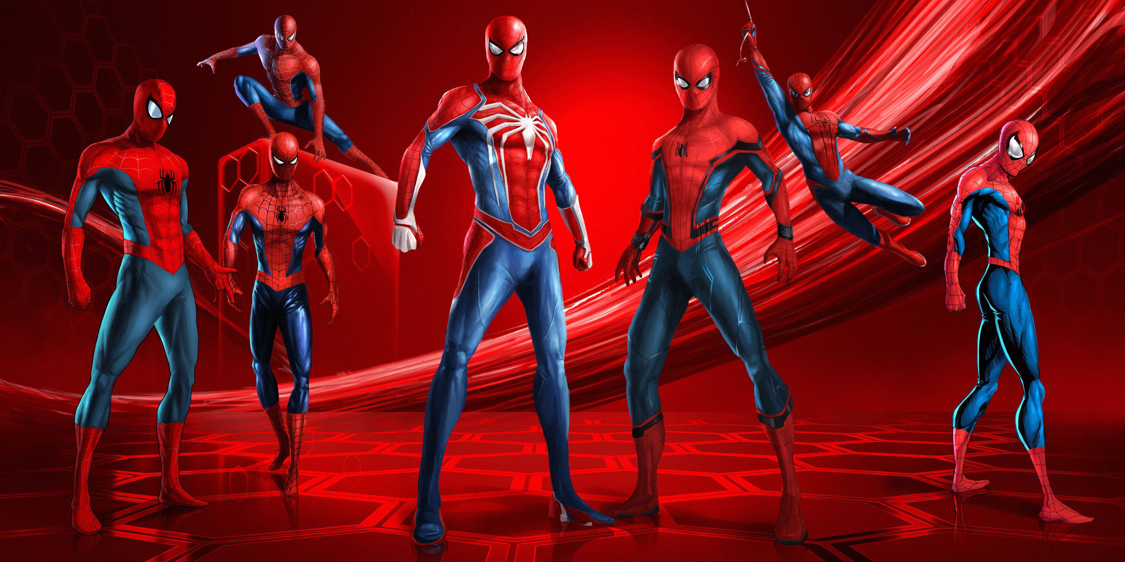 Αγκαλιάστε τη Δύναμη Όλων των Εκδοχών του Spider-Man Ταπετσαρία