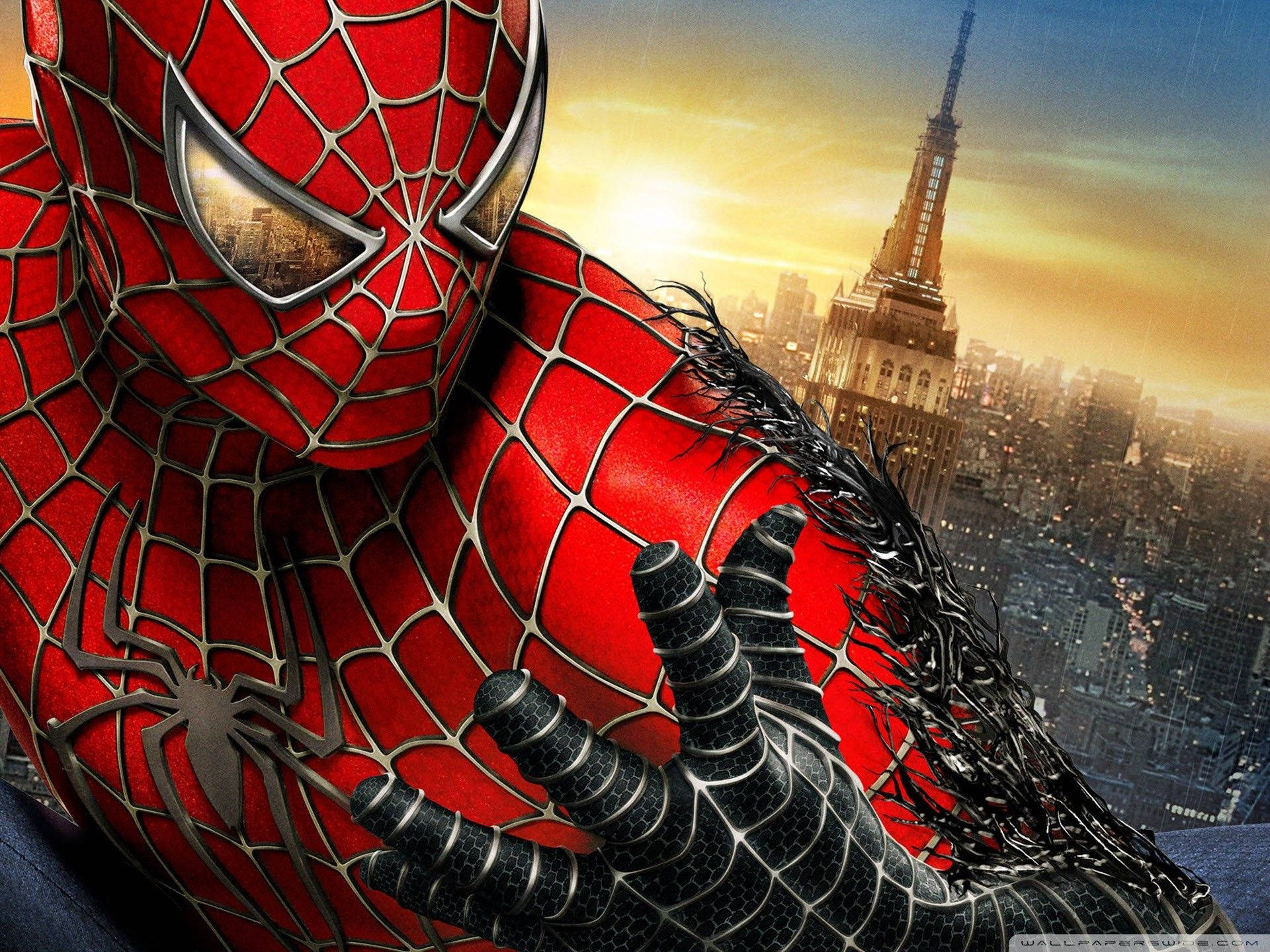 Ο Spider-Man μάχεται με τον Venom Ταπετσαρία
