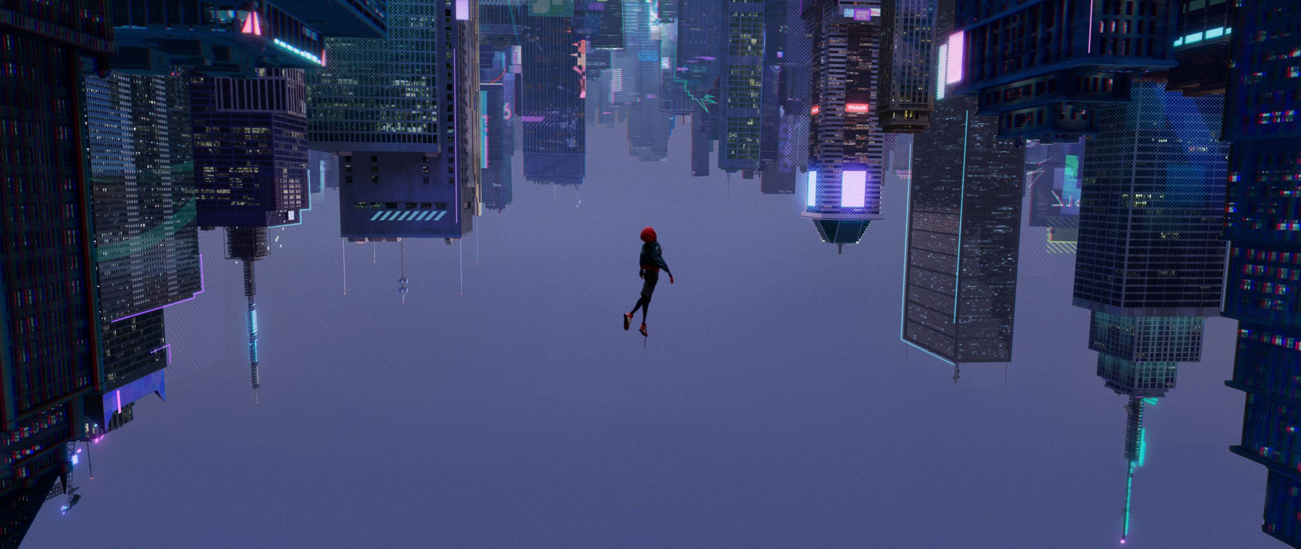 Ο Spiderman πέφτει ελεύθερα στην άβυσσο Ταπετσαρία