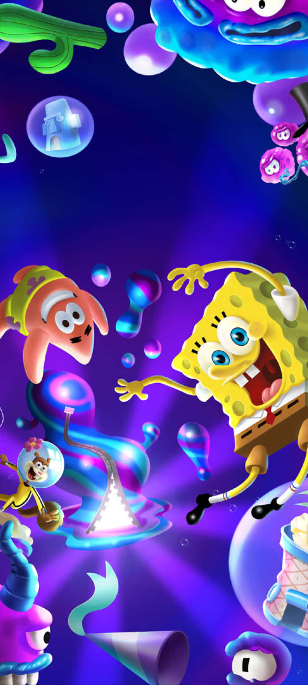 Αισθητικός SpongeBob και Sandy Ταπετσαρία
