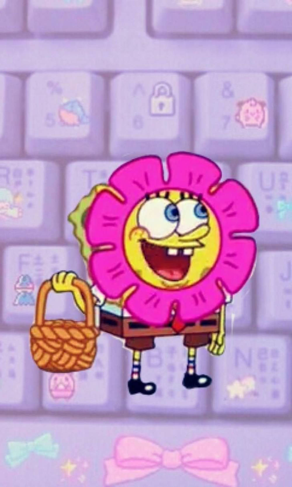 SpongeBob Κάθετο Πληκτρολόγιο Αισθητική Ταπετσαρία