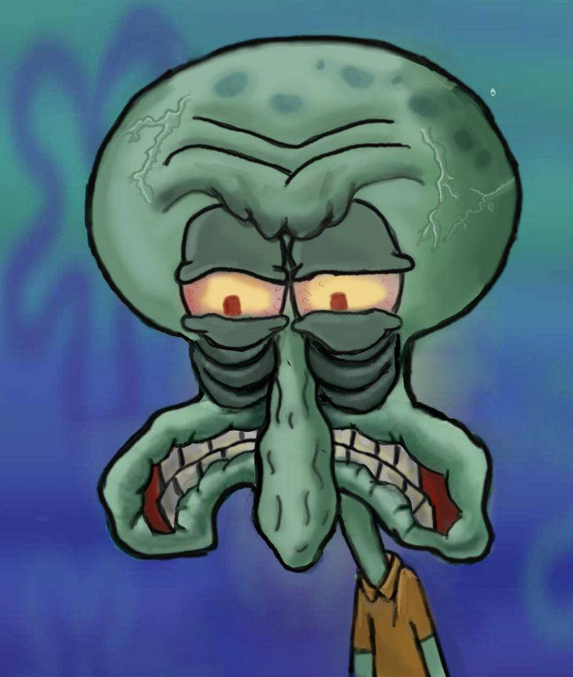 Squidward Tentacles Εξαγριωμένος Ταπετσαρία