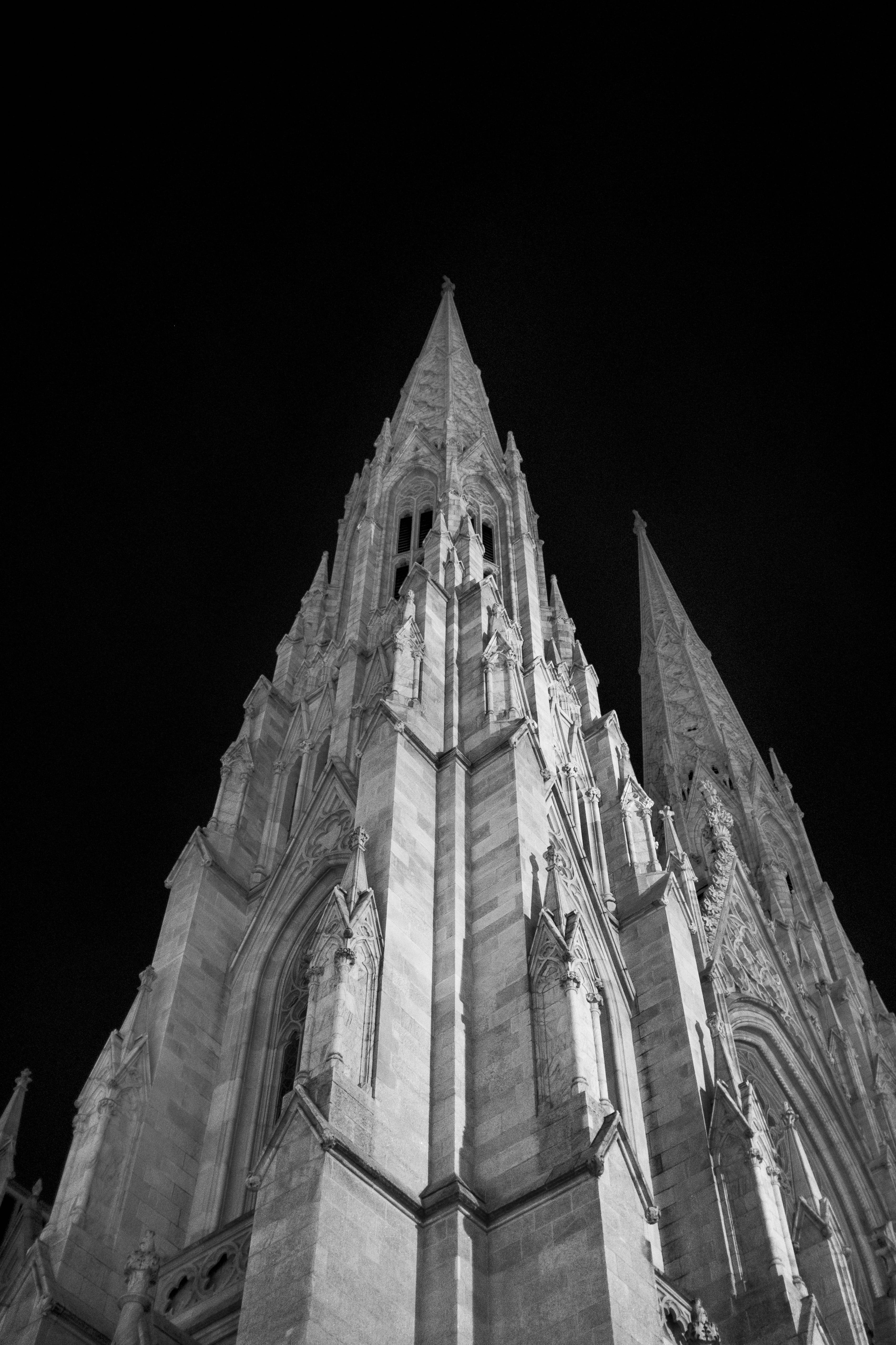 St Patrick Cathedral Νέα Υόρκη Ασπρόμαυρο Ταπετσαρία