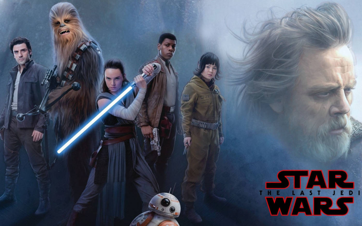 Αφίσα ταινίας Star Wars Luke Skywalker 4K 2017 Ταπετσαρία