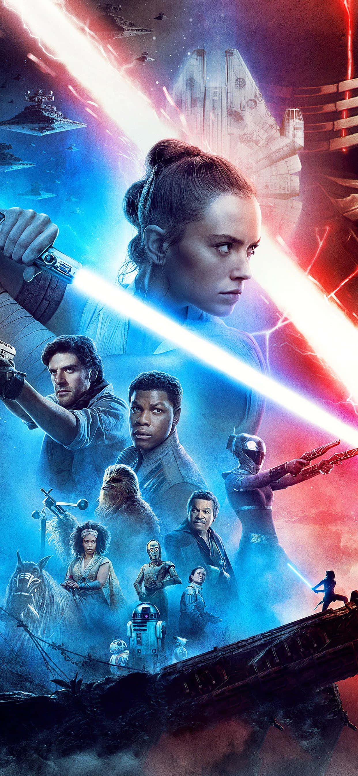 Star Wars Φόντο Rey και Σύντροφοι Ταπετσαρία