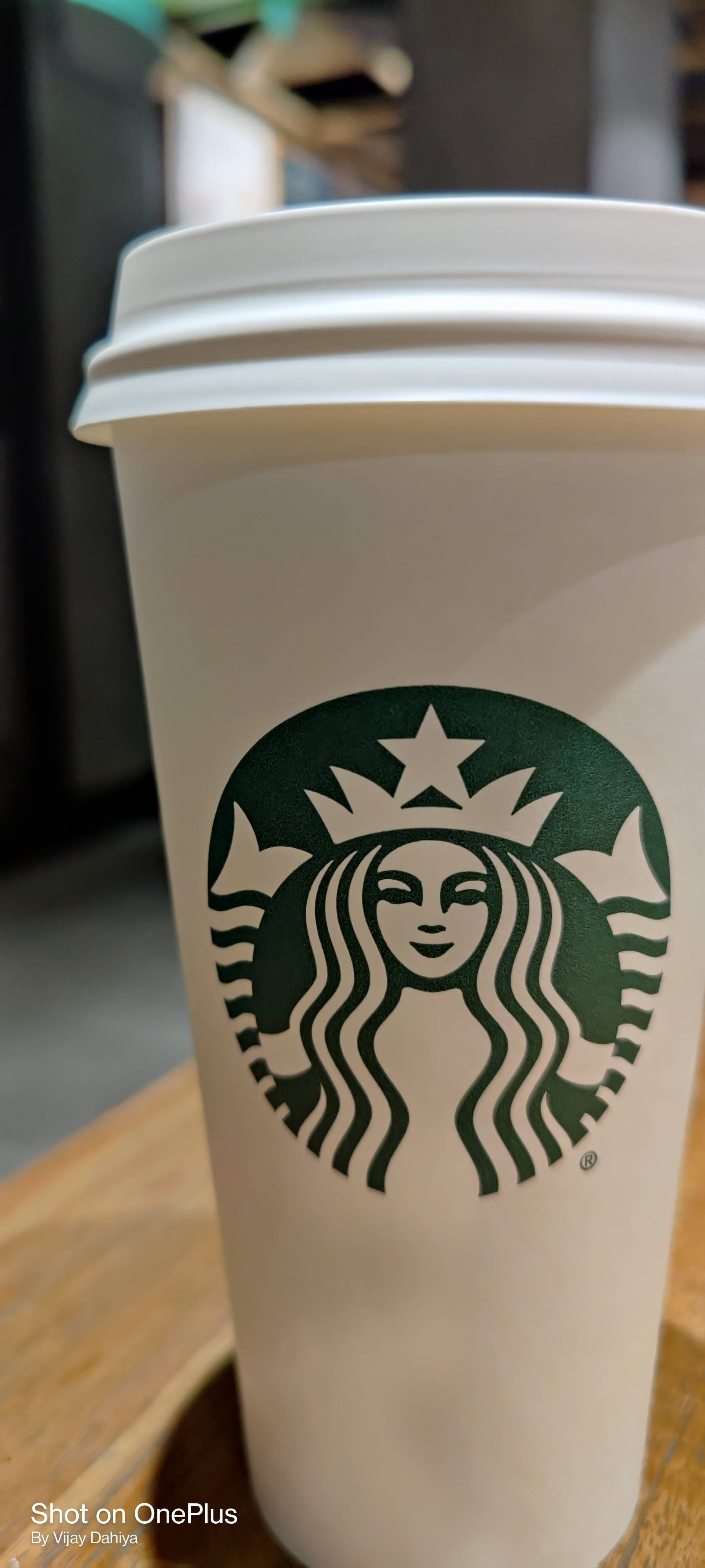 Λευκό Φλιτζάνι Starbucks iPhone Ταπετσαρία