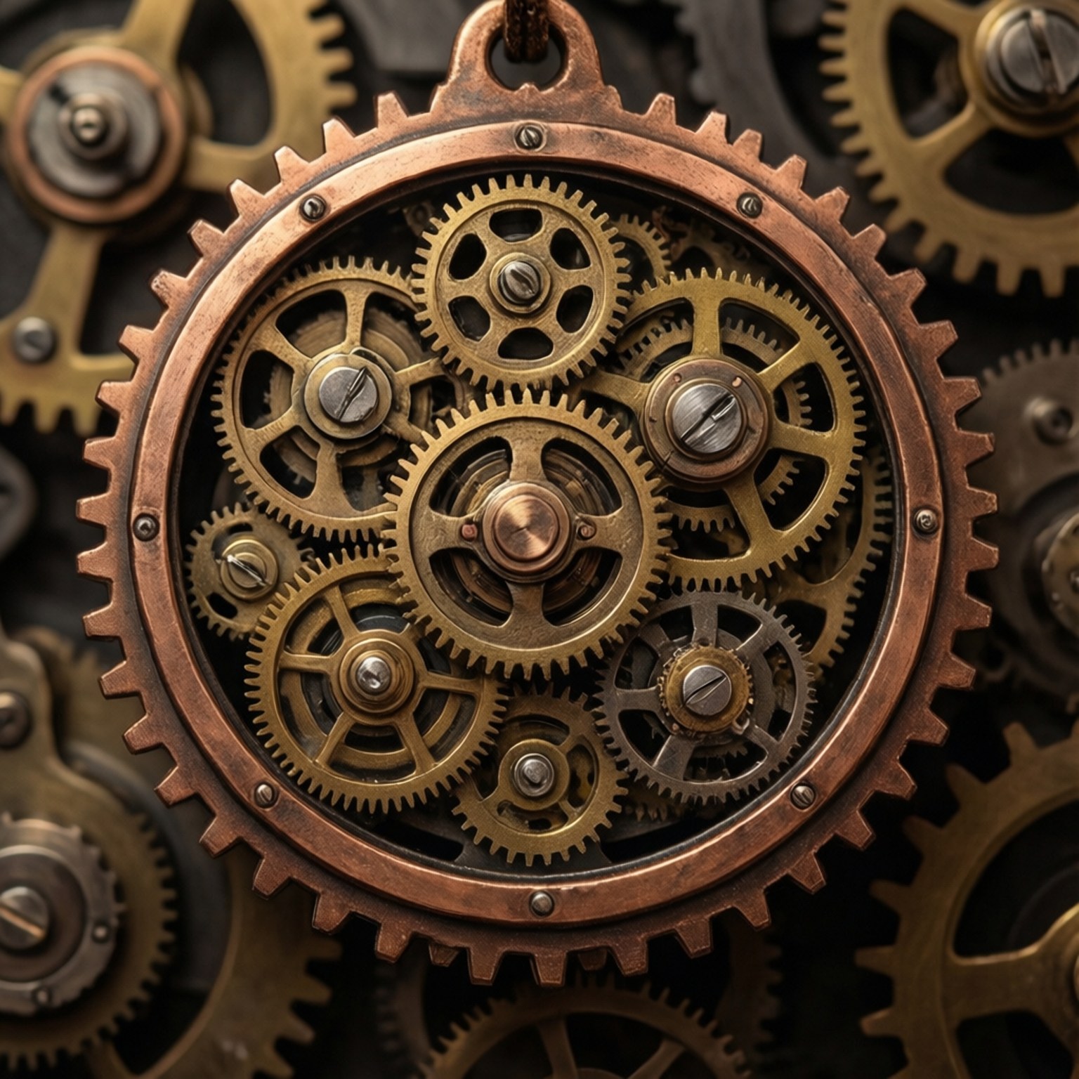 Σήμα Εμπιστοσύνης Steampunk Γραναζιού Ταπετσαρία