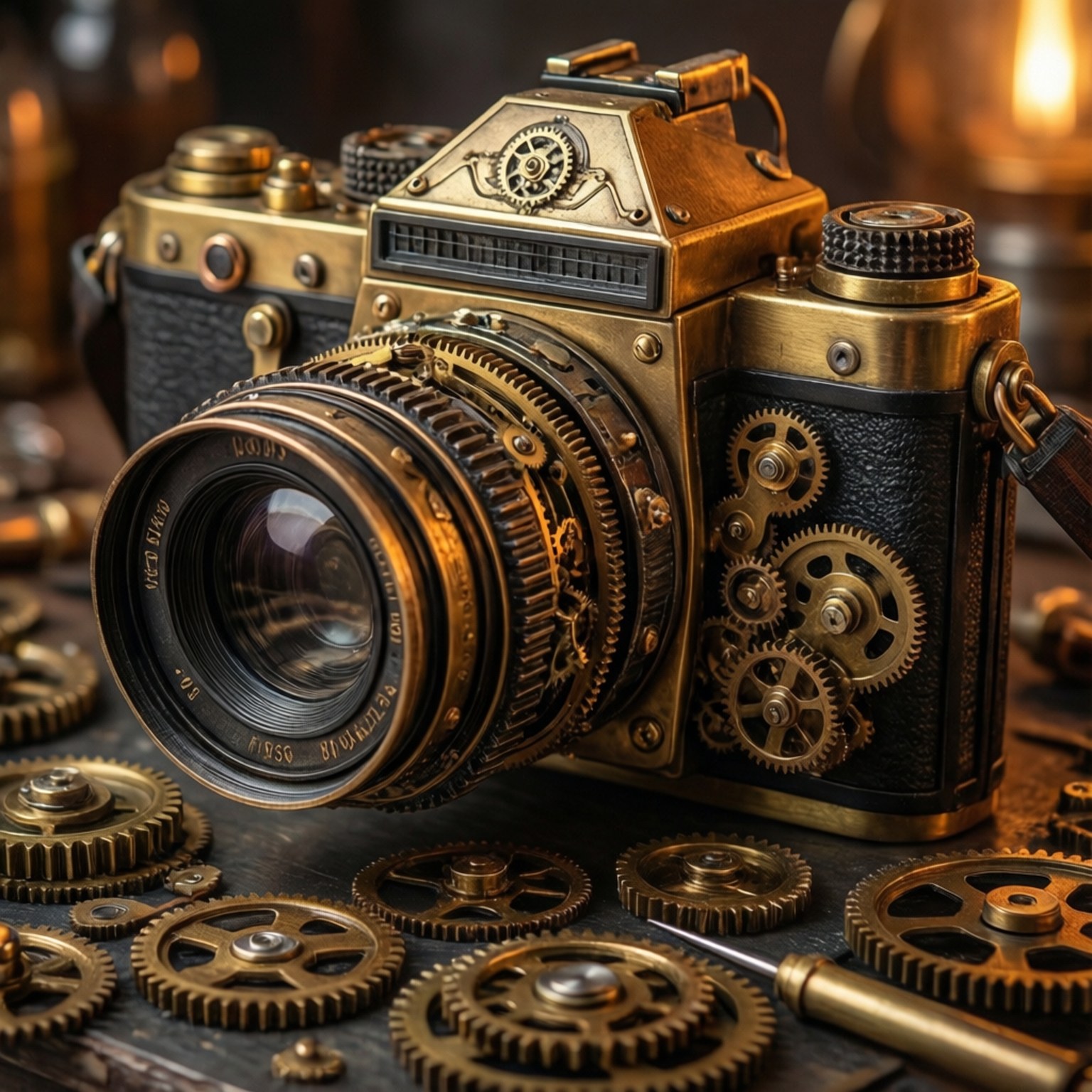 Steampunk Κάμερα Κατασκευή Ταπετσαρία
