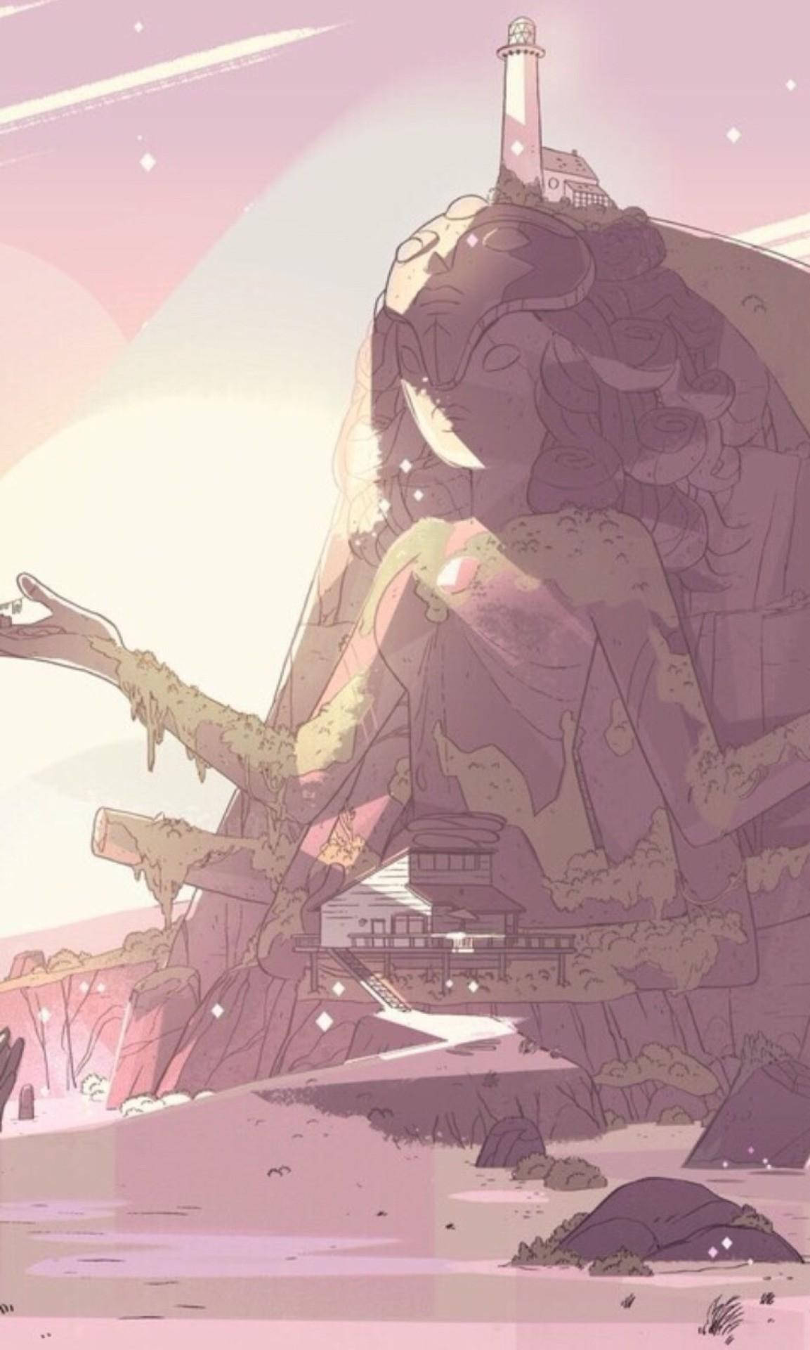 Ροζ Αισθητική Steven Universe για iPhone Ταπετσαρία
