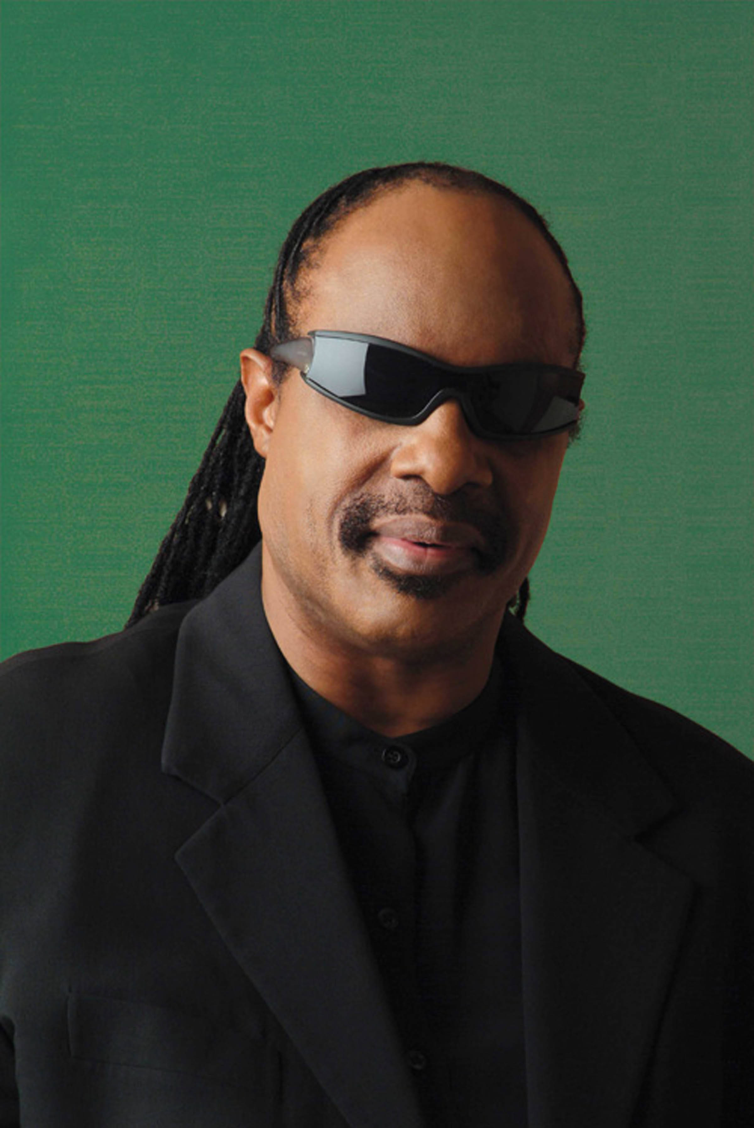 Stevie Wonder Πράσινο Φόντο Ταπετσαρία