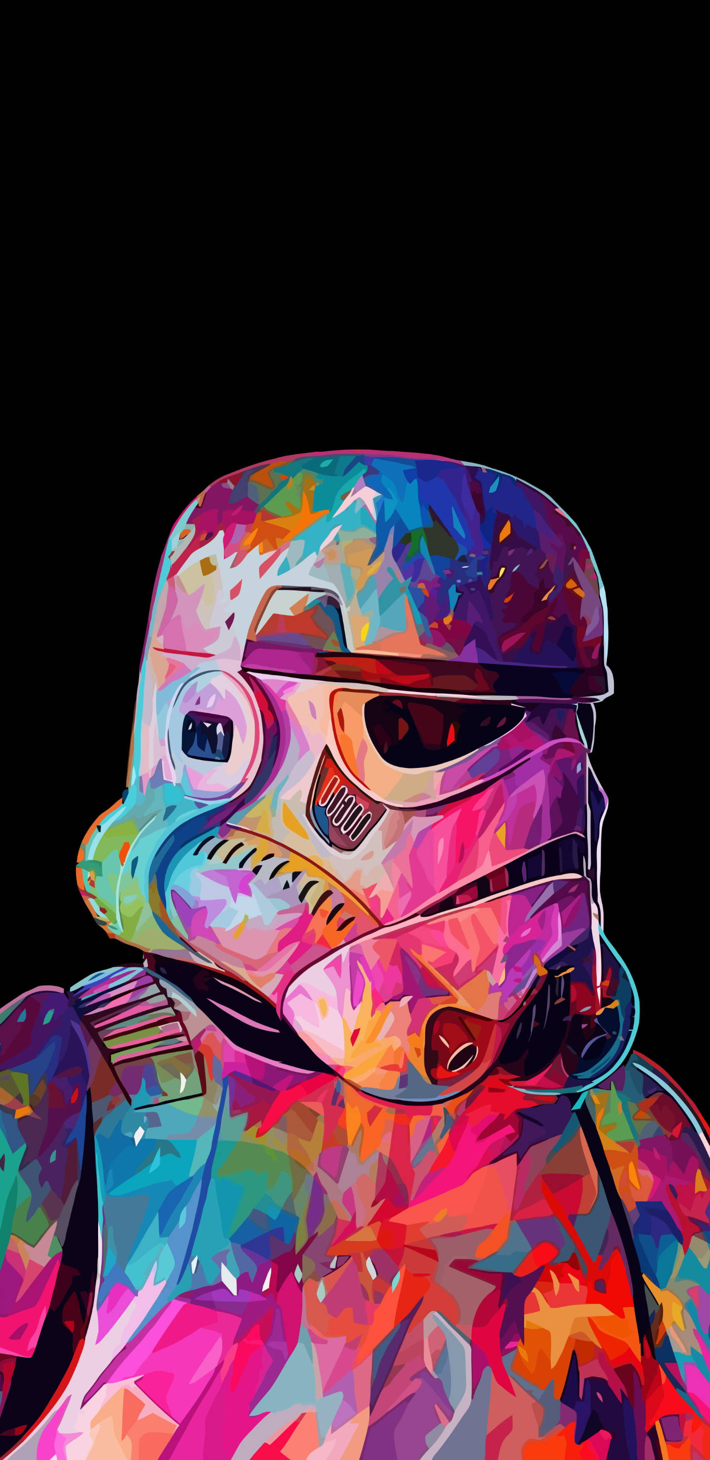 Πολύχρωμος Stormtrooper 2K Amoled Ταπετσαρία