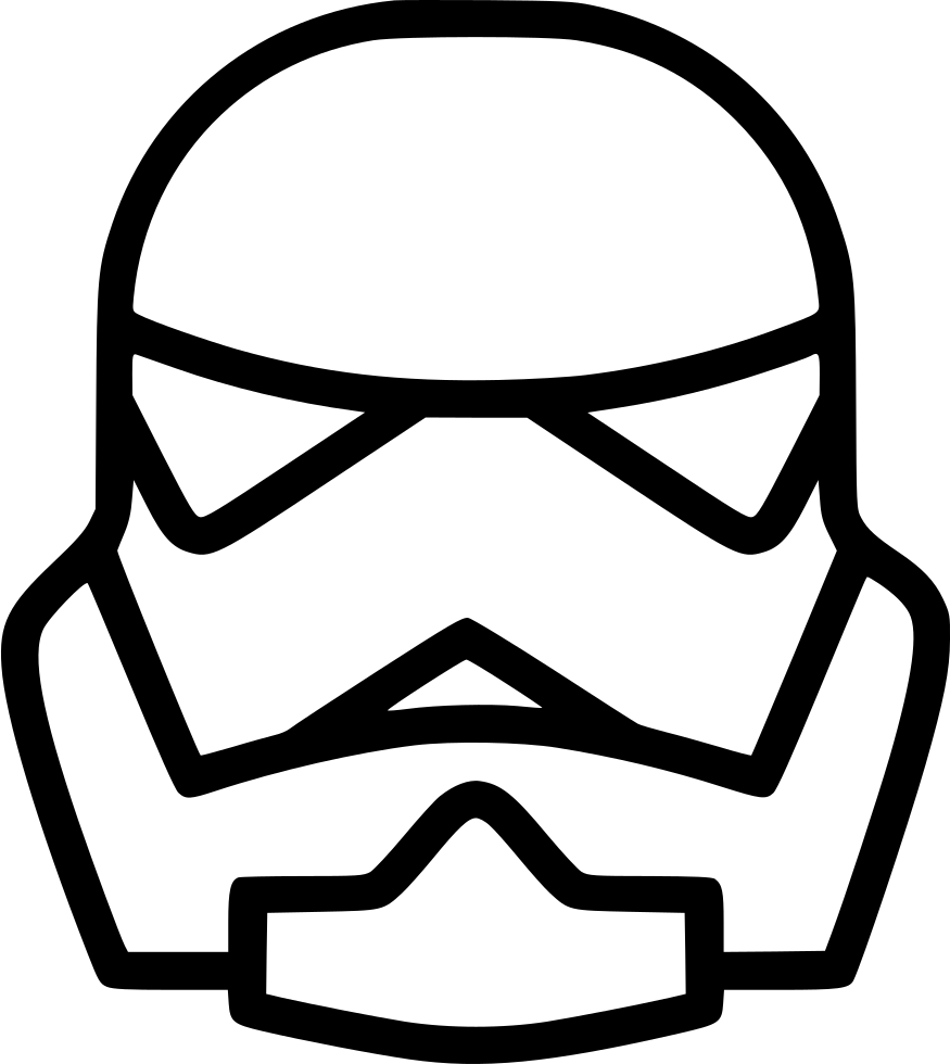 Περίγραμμα Κράνους Stormtrooper της Πρώτης Τάξης Ταπετσαρία