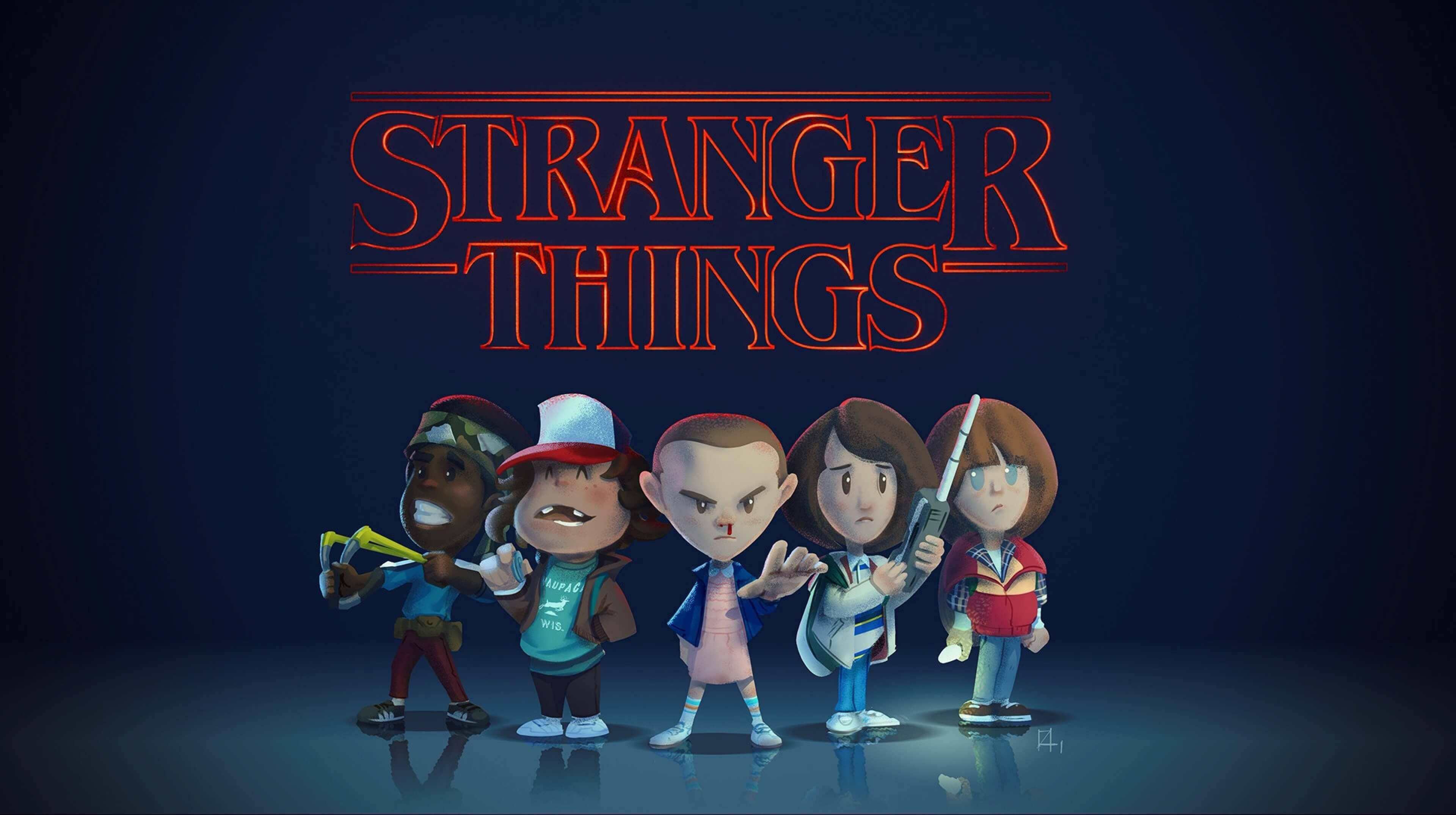 Stranger Things 4K Καρικατούρα Ταπετσαρία