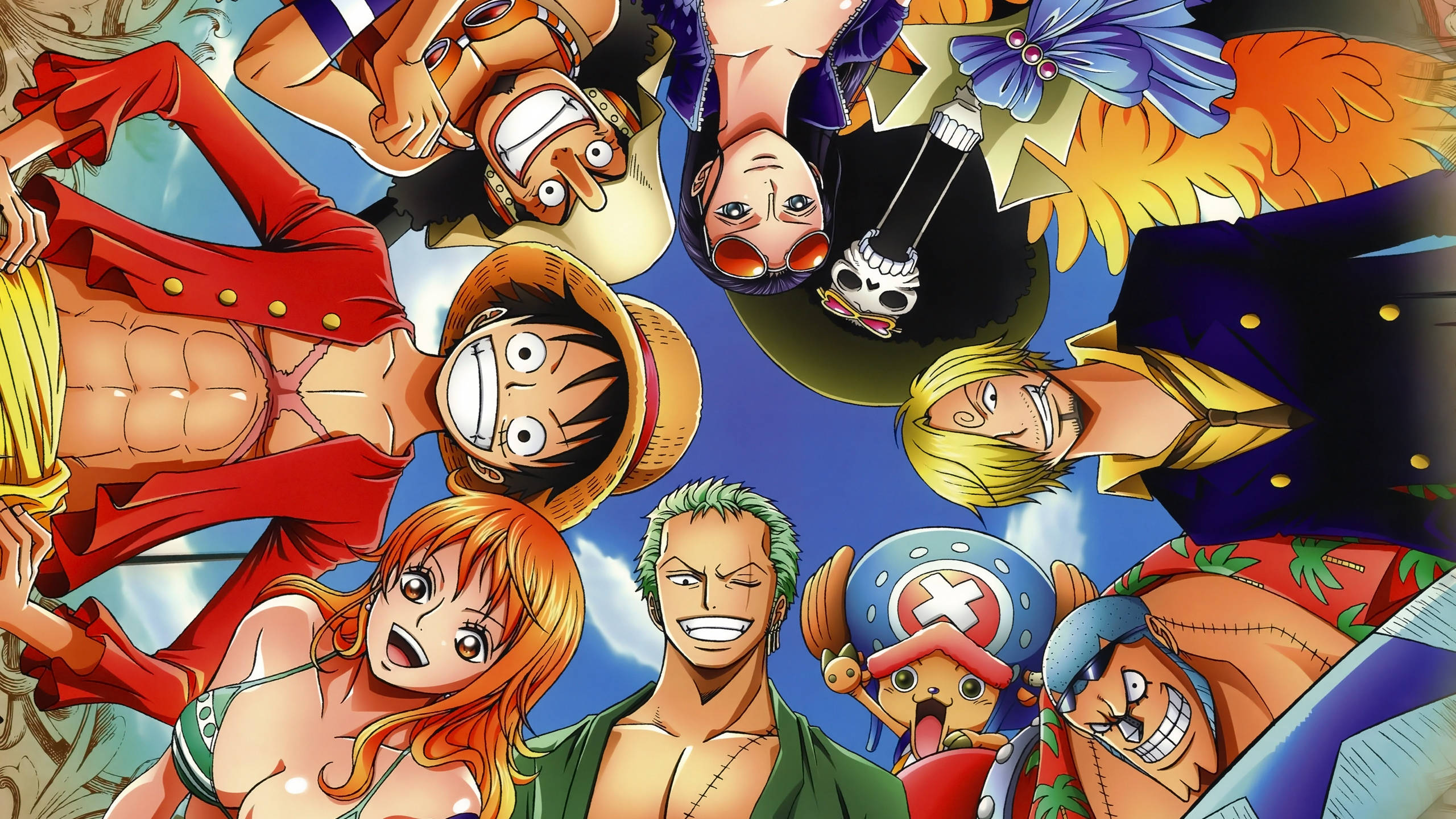 Ομάδα Straw Hat One Piece Desktop Ταπετσαρία