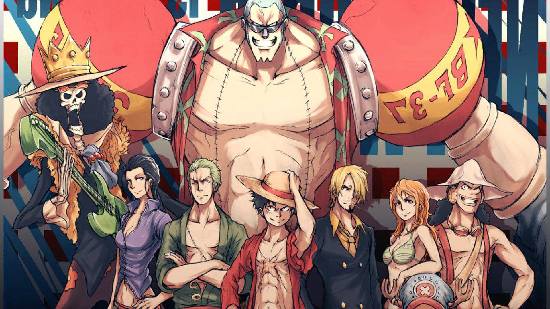 Όλοι στο κατάστρωμα για το Πλήρωμα των Straw Hat! Ταπετσαρία