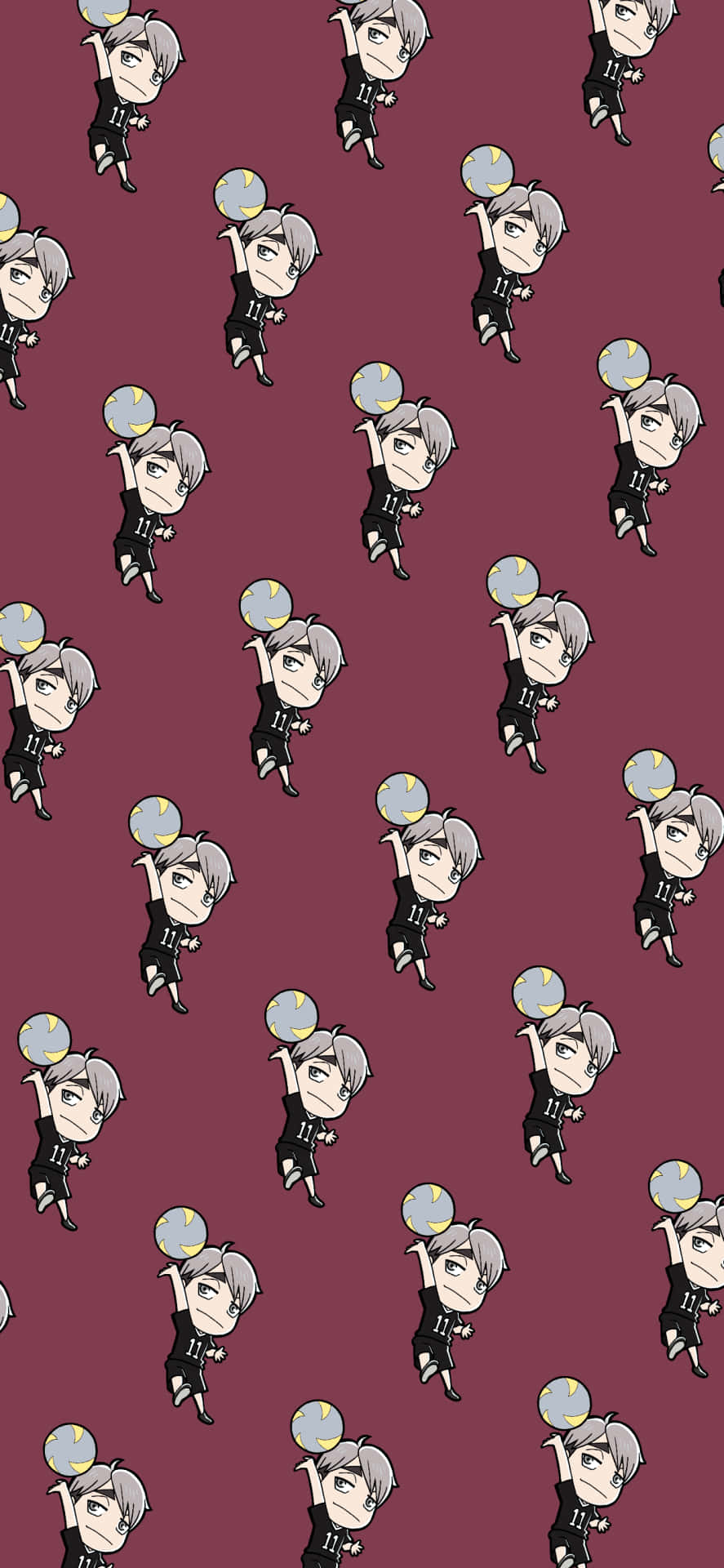 Υπέροχος Suna Rintarou Chibi Βόλεϊ Μοτίβο Ταπετσαρία