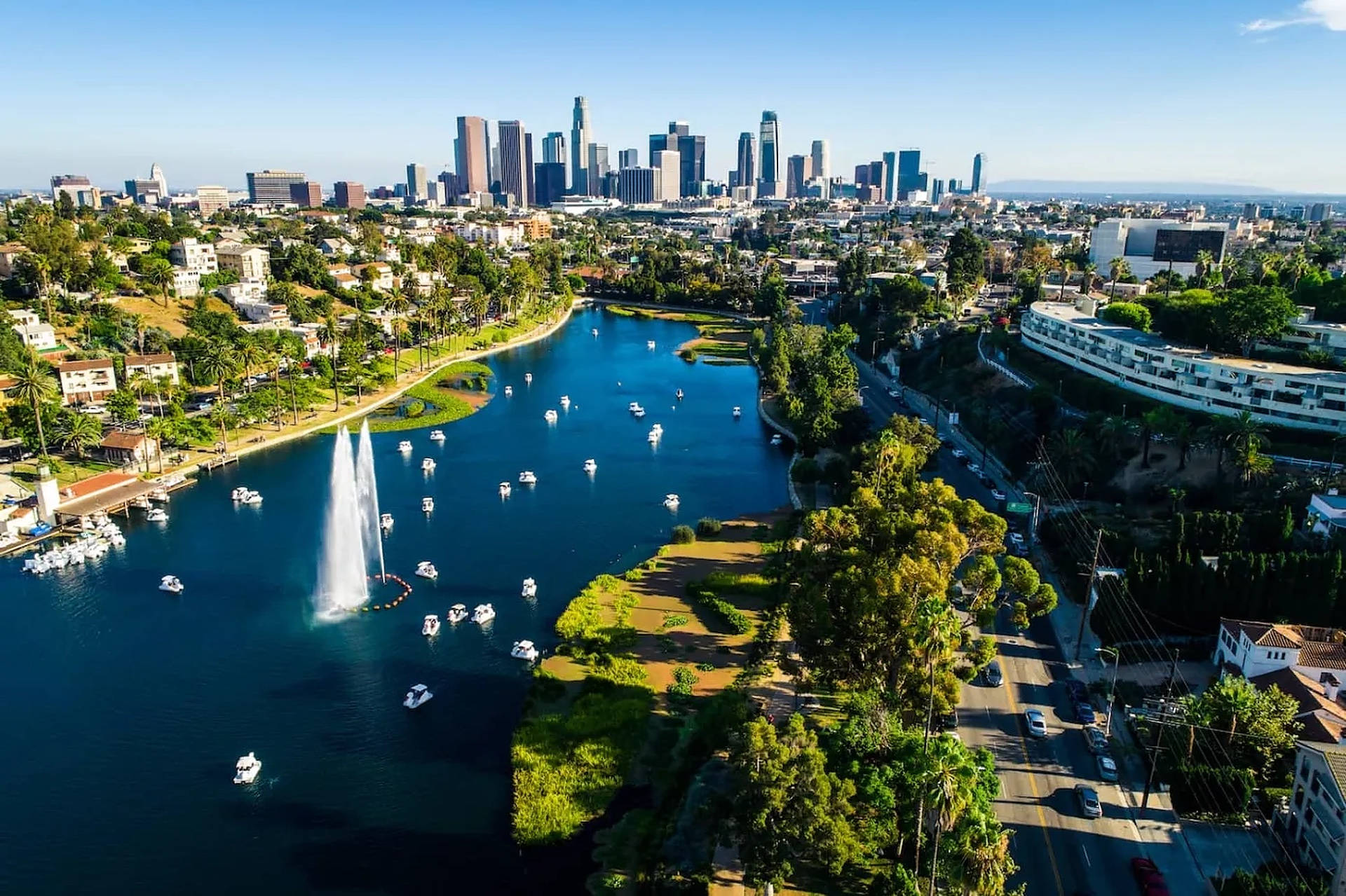 Sunset Boulevard Λίμνη Echo Park Ταπετσαρία