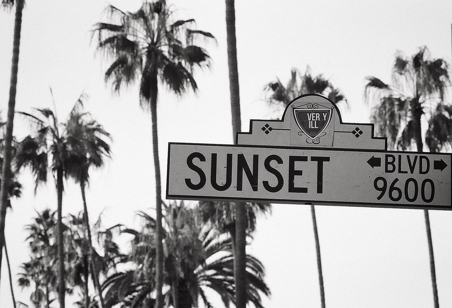 Sunset Boulevard Ασπρόμαυρο Ταπετσαρία
