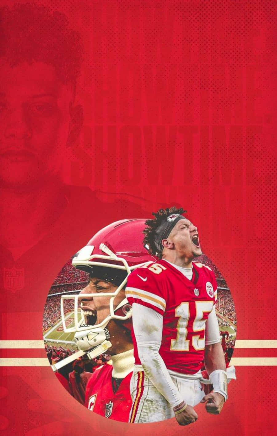Πρωταθλητής Super Bowl Quarterback Patrick Mahomes Ταπετσαρία