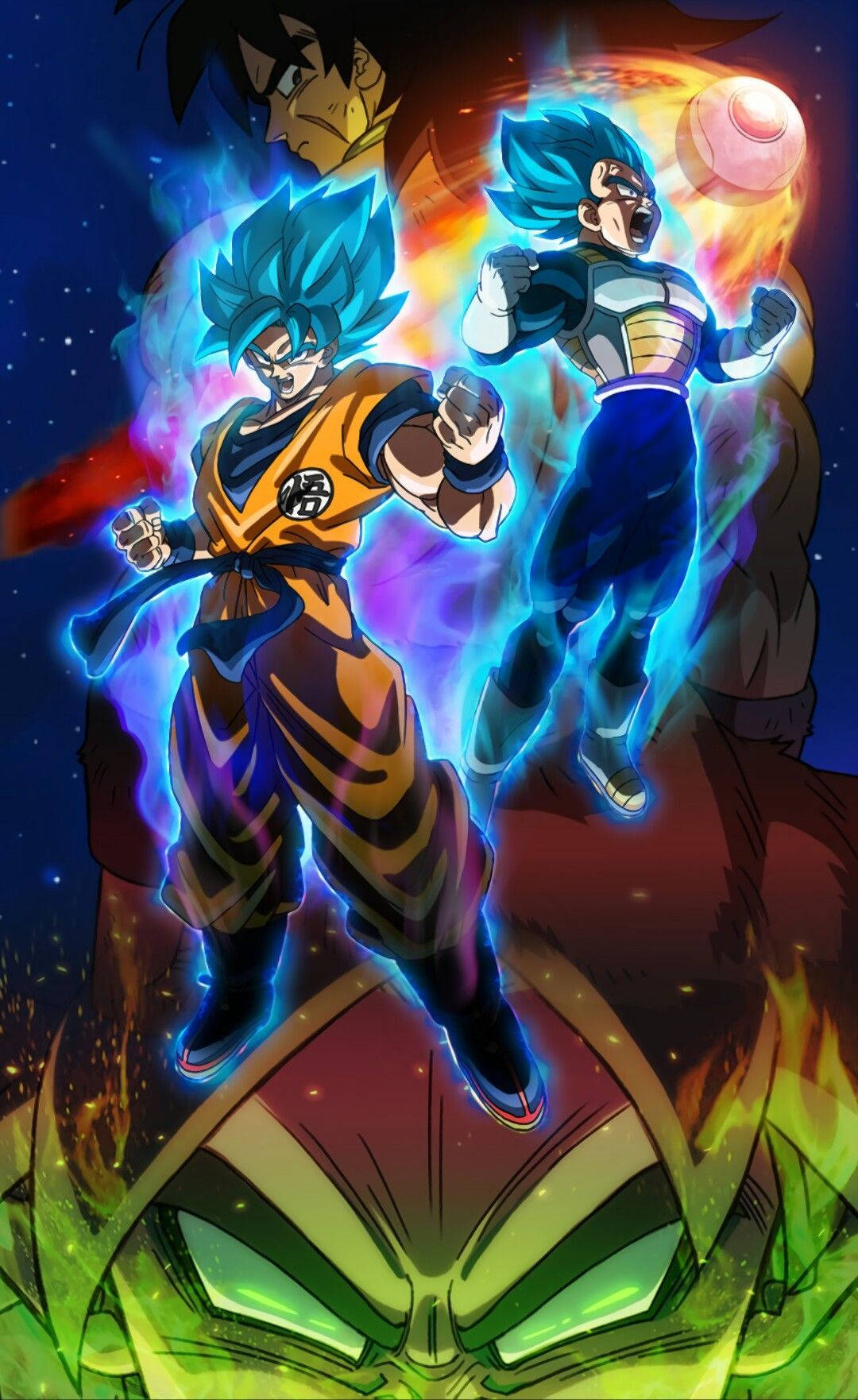 Son Goku σε λειτουργία Super Saiyan Blue από την ταινία Dragon Ball Super Broly. Ταπετσαρία