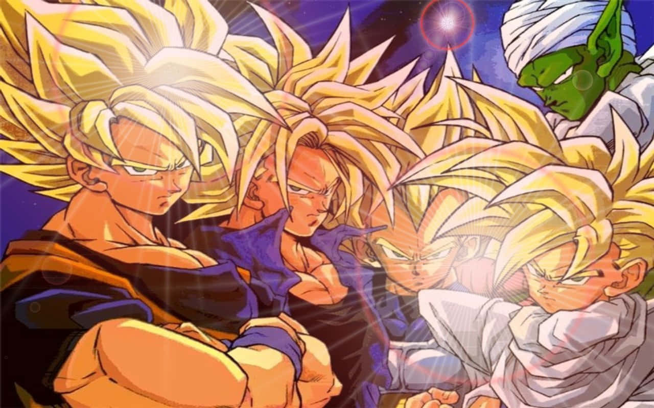 Ο Super Saiyan Blue Goku μάχεται με τον Duplicate Vegeta στη σειρά anime Dragon Ball Super Ταπετσαρία