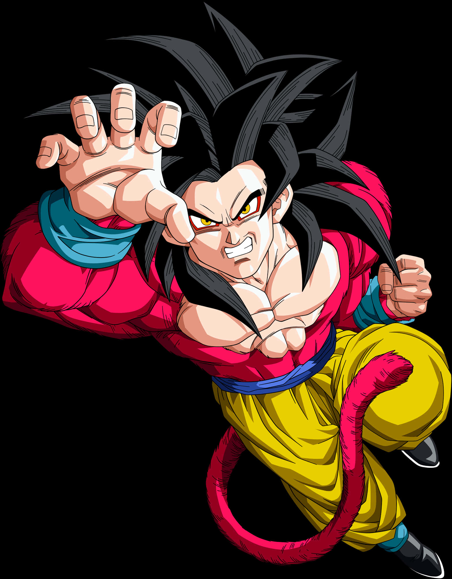 Super Saiyan4 Goku σε Δράση Ταπετσαρία