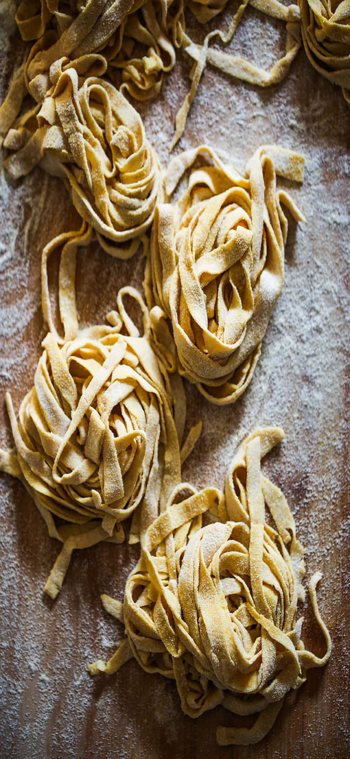 Φρέσκα Tagliatelle iPhone X Φόντο Ζυμαρικών Ταπετσαρία