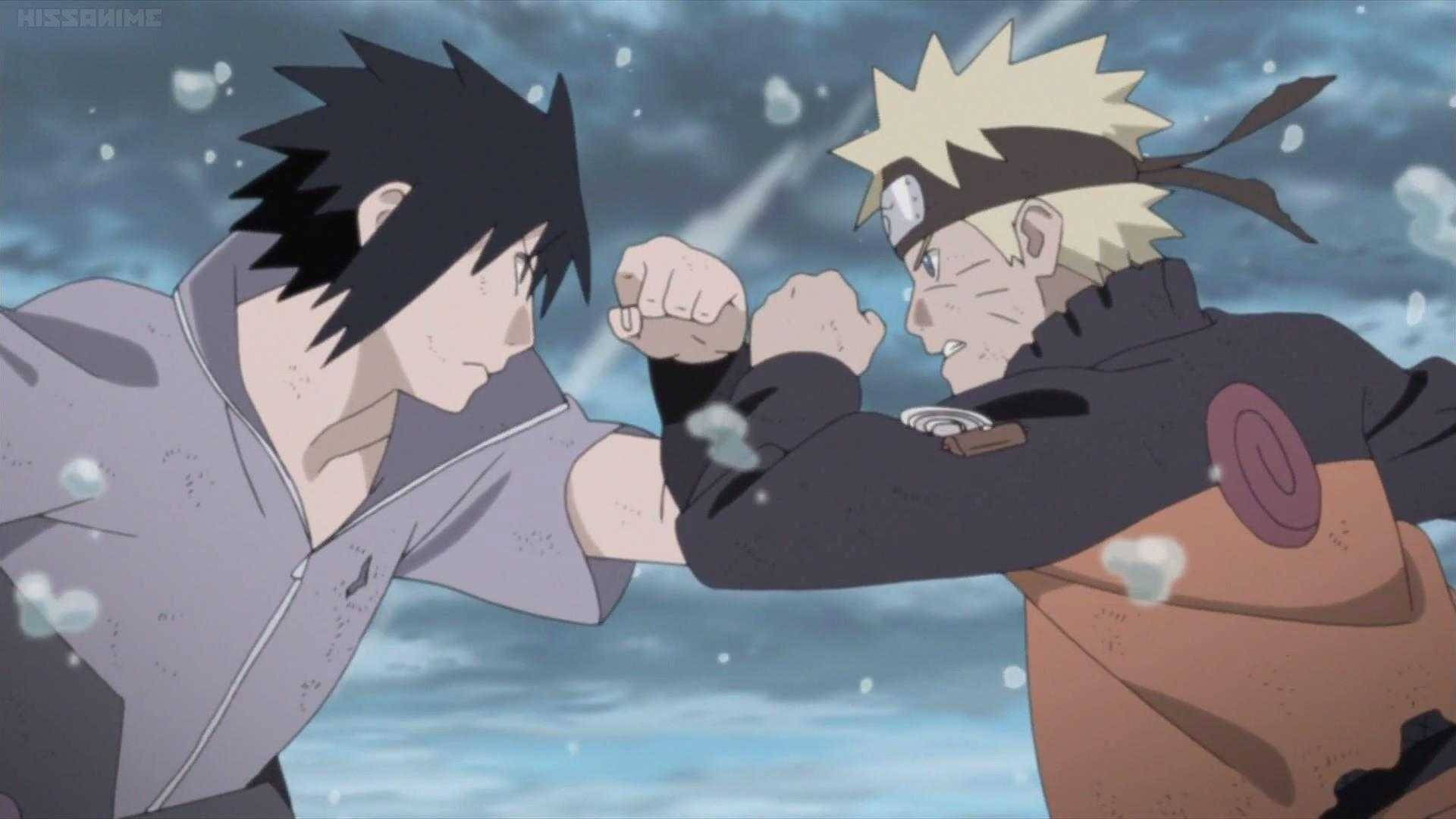 Μάχη Taijutsu των Εφήβων Naruto και Sasuke Ταπετσαρία