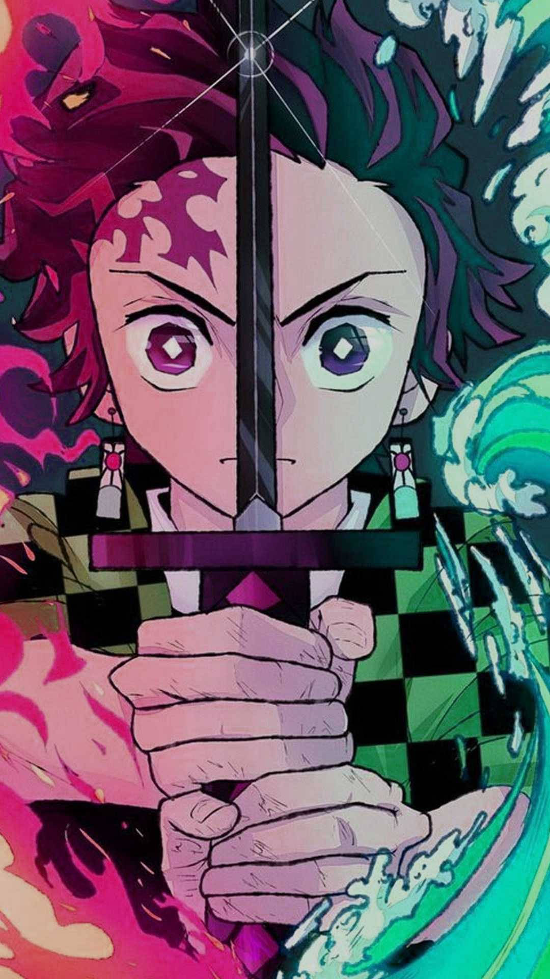 Σημάδι Μετώπου Tanjiro Demon Slayer iPhone Ταπετσαρία