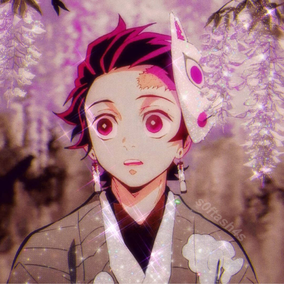Tanjiro με Λουλούδια Demon Slayer PFP Ταπετσαρία