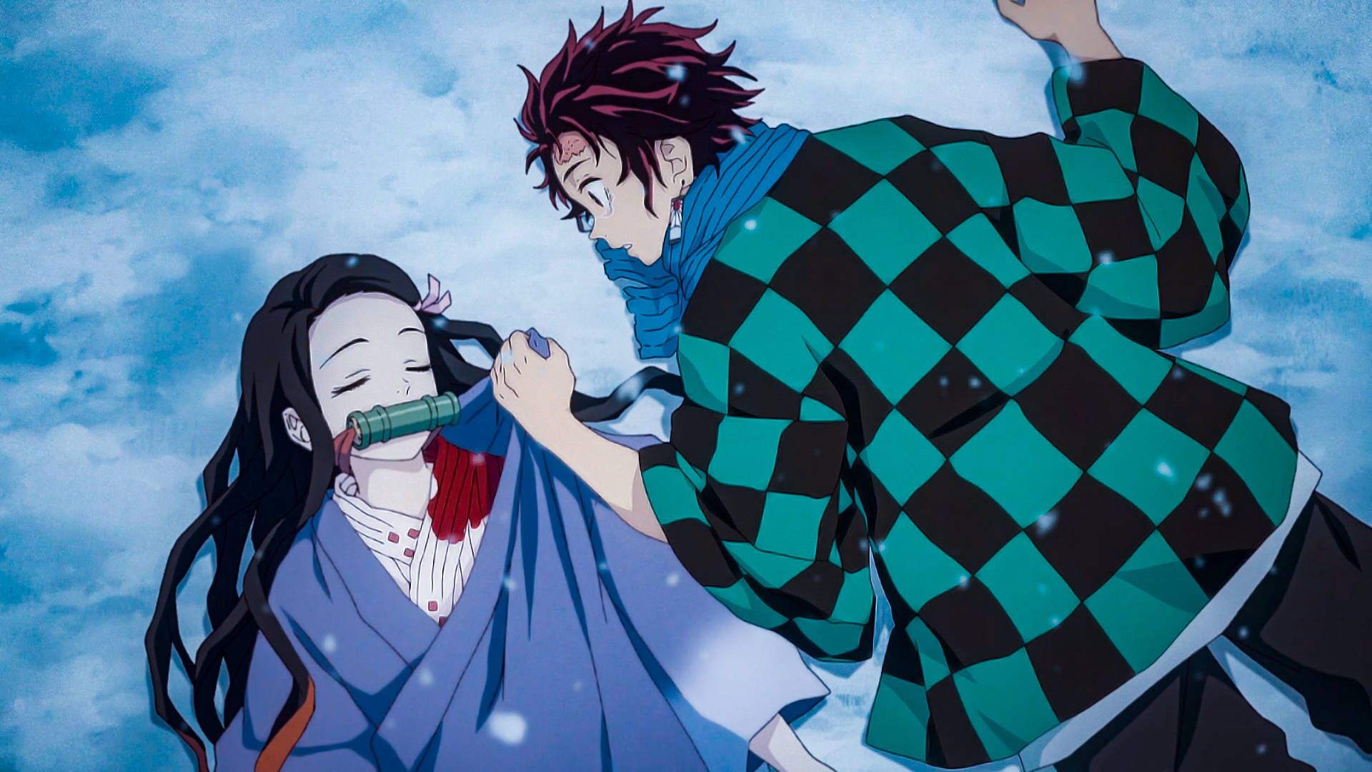 Ο Tanjiro και η Nezuko από το Demon Slayer! Ταπετσαρία