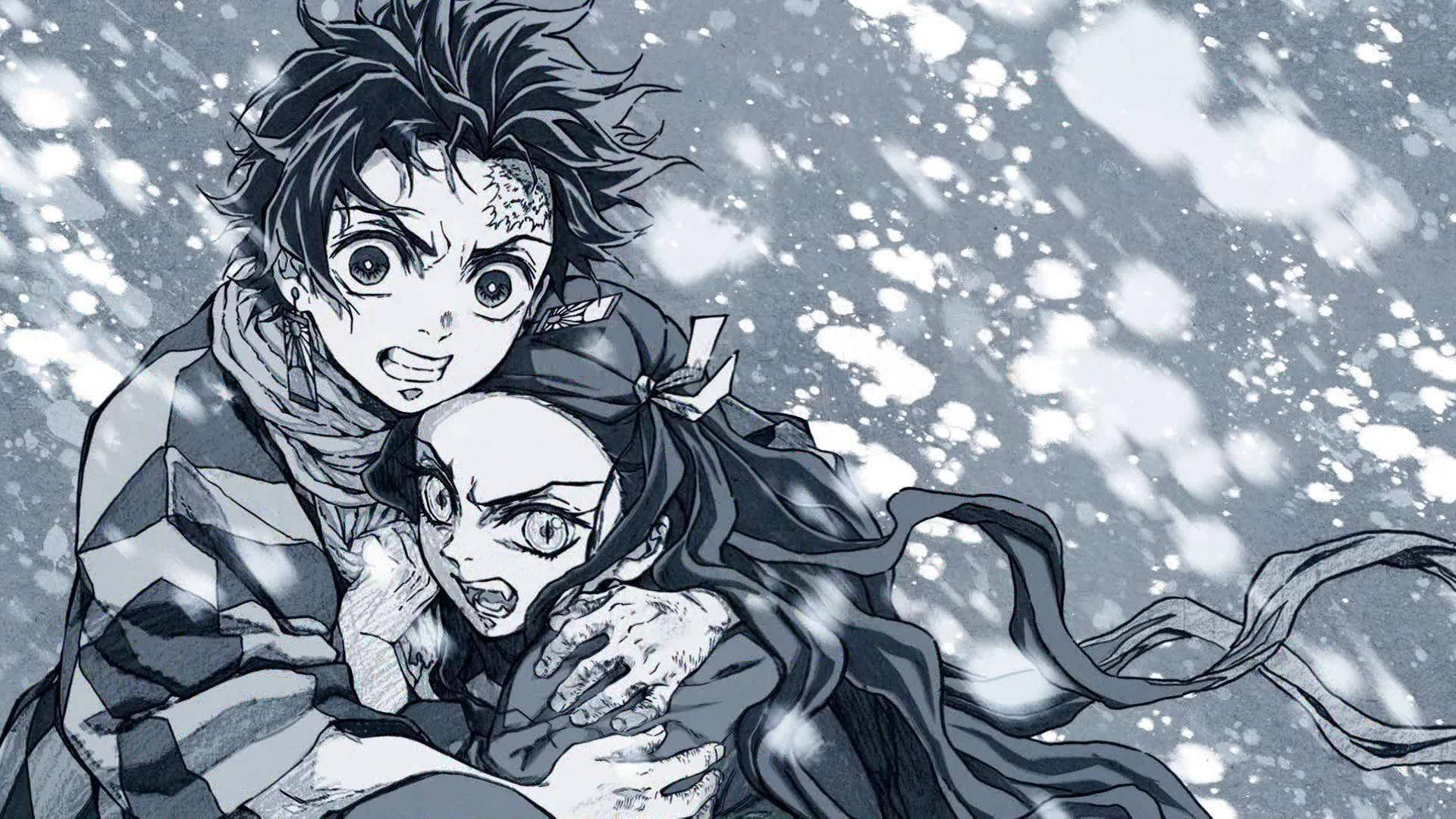 Ο Tanjiro με τη Nezuko από το Demon Slayer Ταπετσαρία