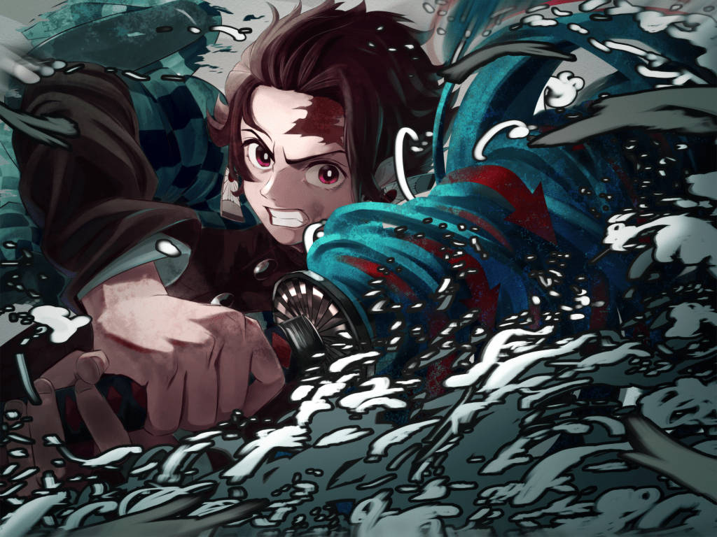 Tanjiro Υδάτινη Αναπνοή Demon Slayer PFP Ταπετσαρία