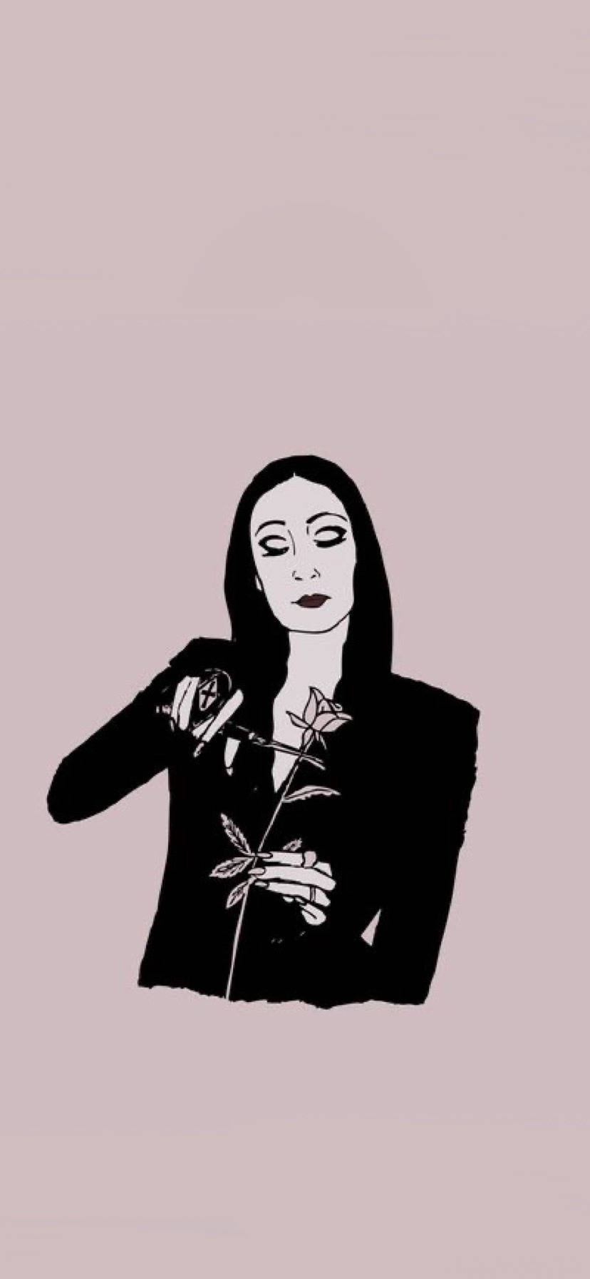 The Addams Family Morticia Τριαντάφυλλο Ταπετσαρία