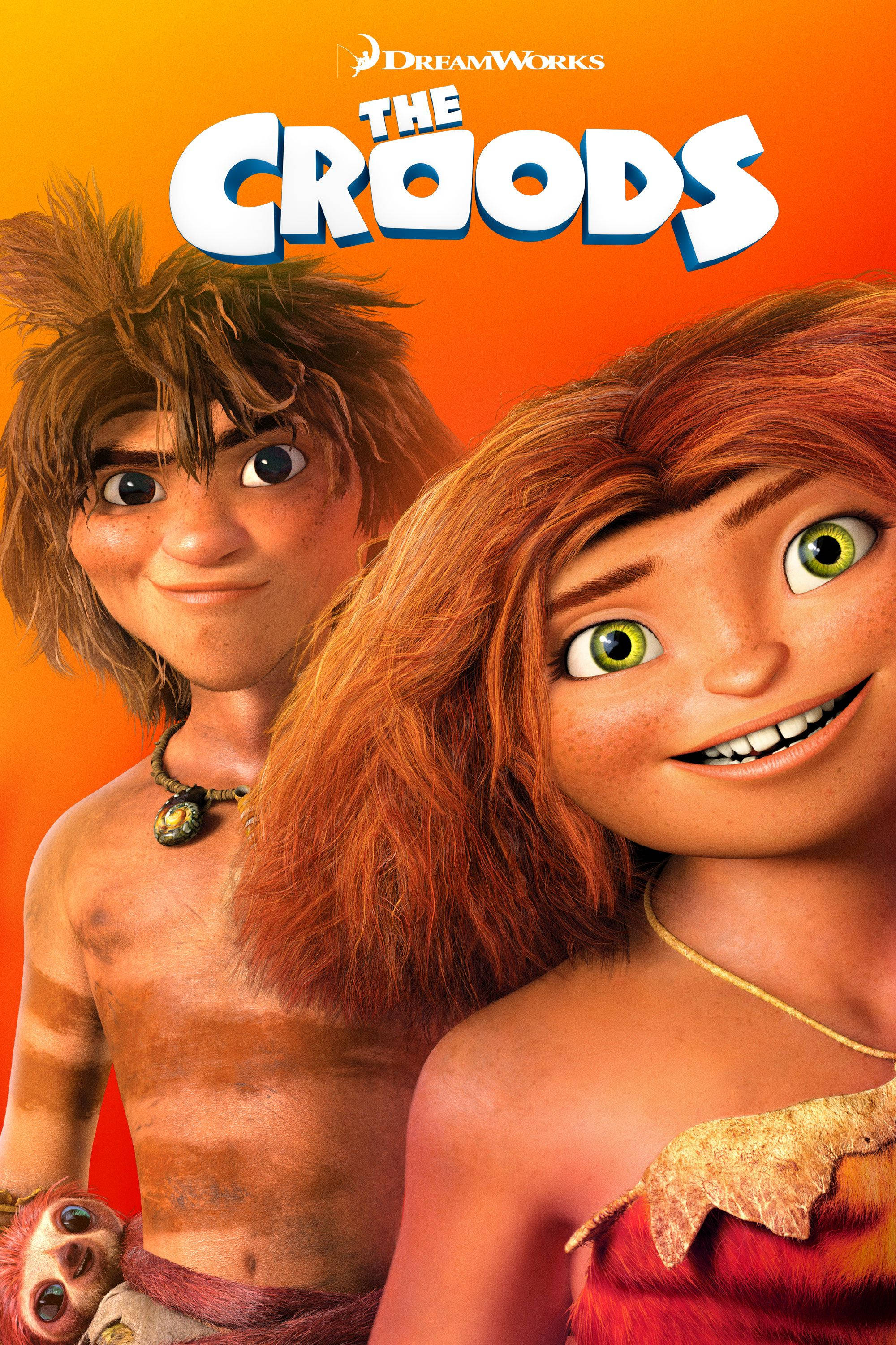 The Croods Orange Movie Poster Ταπετσαρία