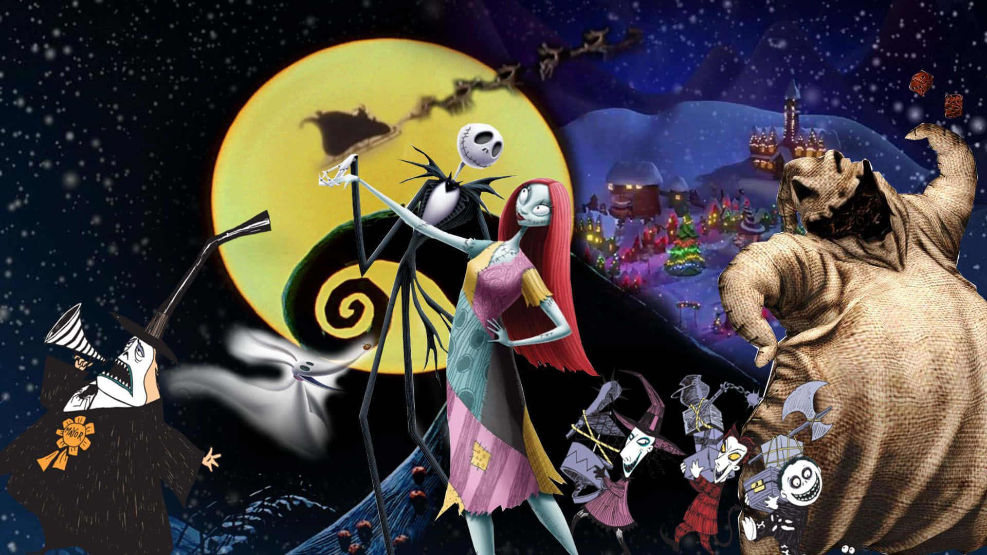 Ο Τζακ Σκέλινγκτον από το The Nightmare Before Christmas Ταπετσαρία