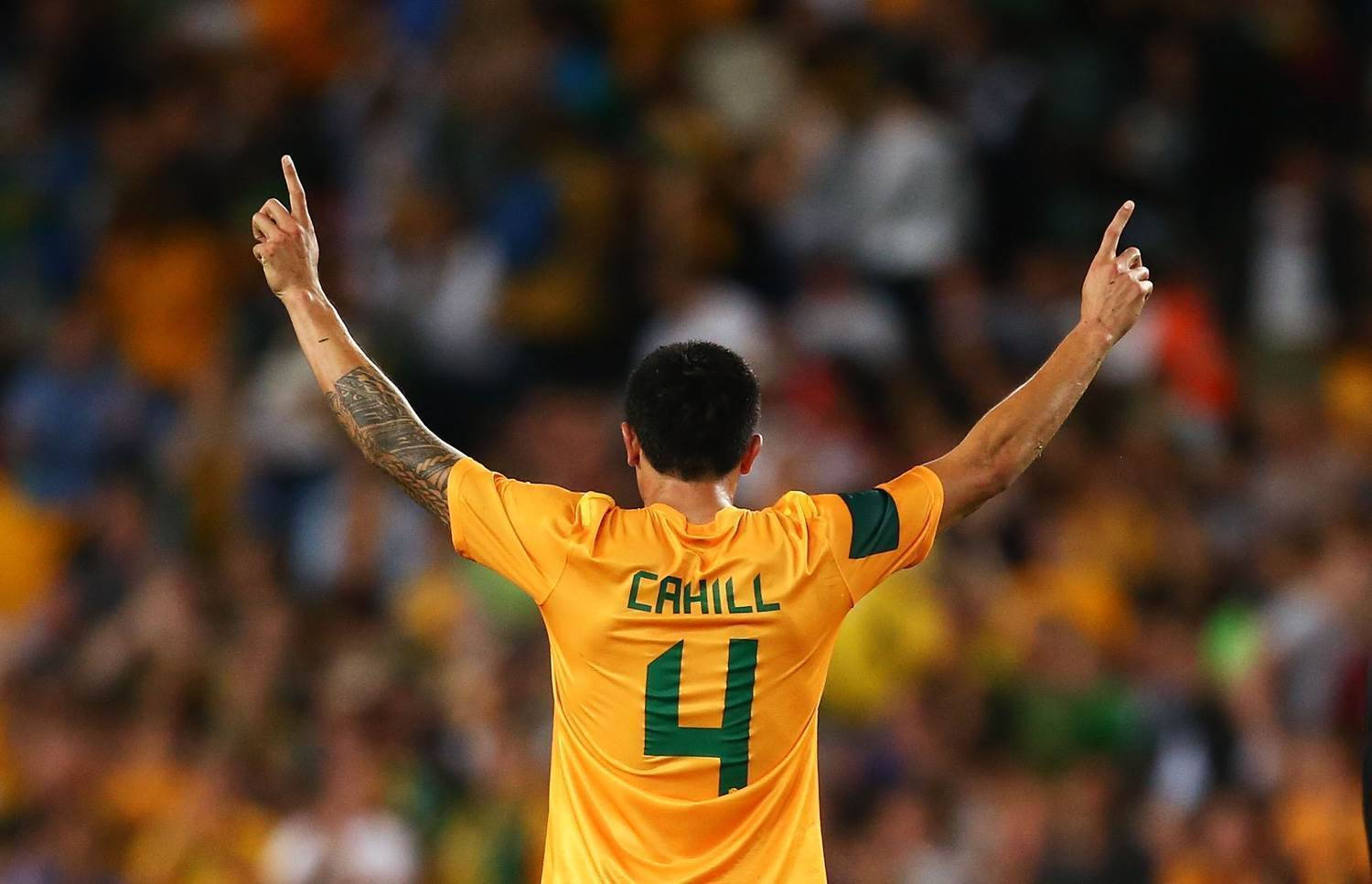 Εθνική Ομάδα Ποδοσφαίρου Αυστραλίας Tim Cahill Πίσω Λήψη Ταπετσαρία