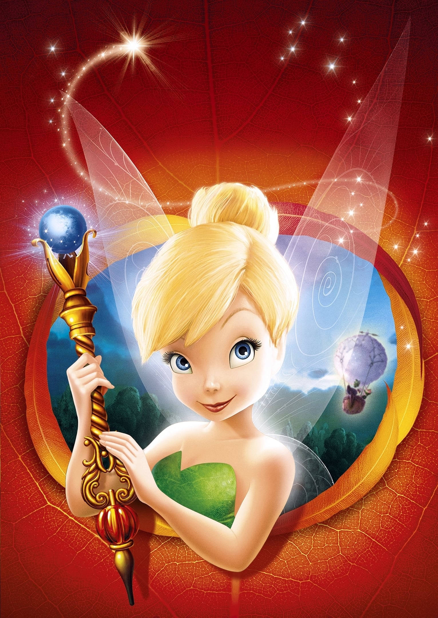 Η Tinker Bell Κρατά το Μαγικό Ραβδί Ταπετσαρία