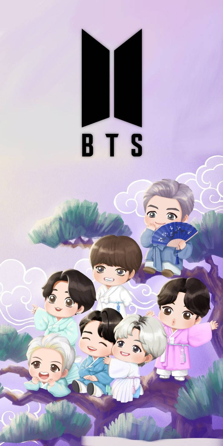 Tiny Tan BTS στην Κορυφή του Δέντρου Ταπετσαρία