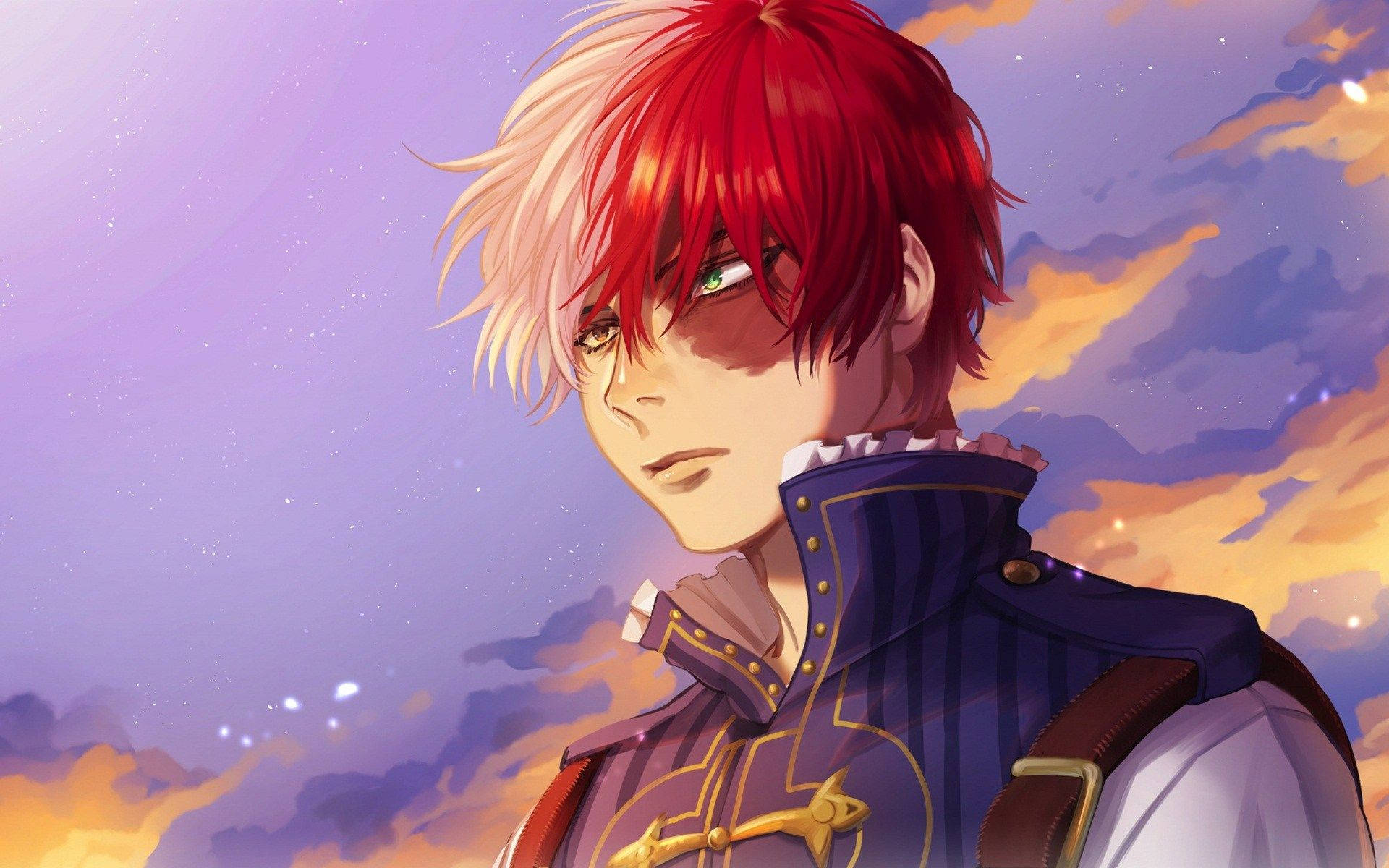 Χαριτωμένος Todoroki Shoto από το My Hero Academia Ταπετσαρία