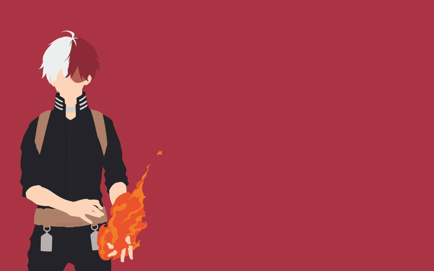 Χαριτωμένος Todoroki σε Ροζ Ταπετσαρία