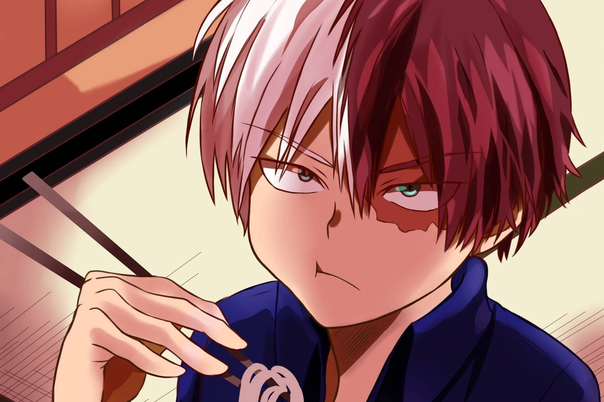 Todoroki σε Στιλ Chibi - Αξιολάτρευτη Fan Art του Boku no Hero Academia Ταπετσαρία