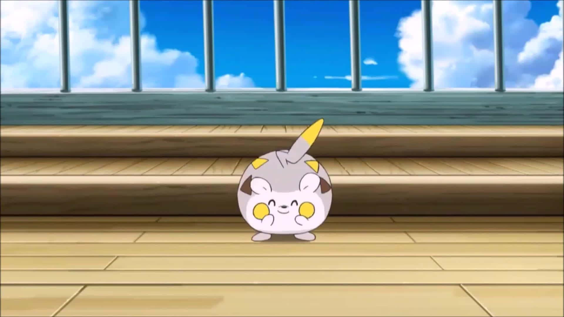 Togedemaru ενθουσιασμένο Ταπετσαρία