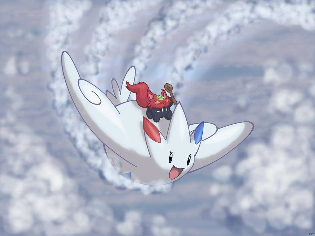 Togekiss Σερφάρισμα στα Σύννεφα Ταπετσαρία